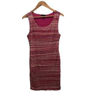 H&M Women’s Barbie Shimmer Sleeveless Mini Dress Sz Medium Y2K 90s GoGo Clubwear